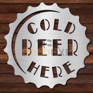 Cold Beer Here DXF & SVG