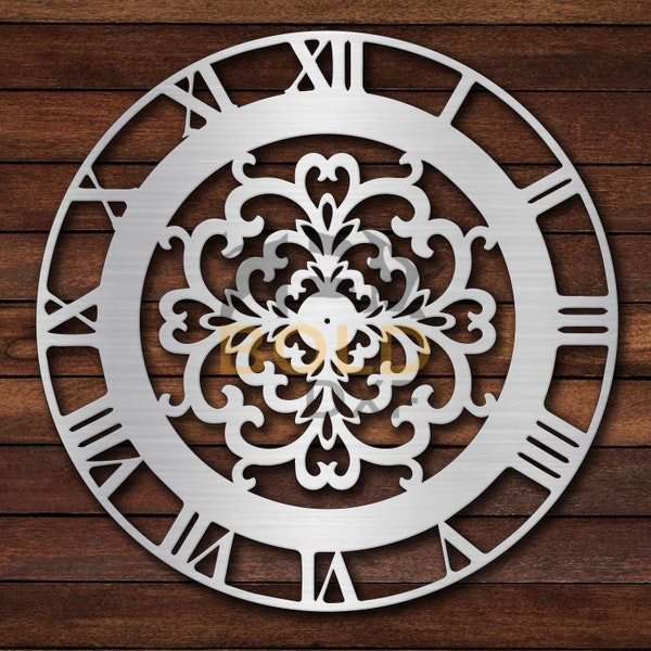 Clock - Roman DXF & SVG