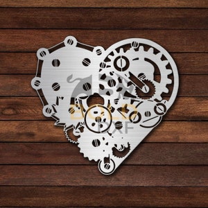 Serce Steam Punk DXF i SVG