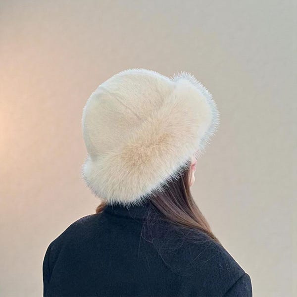 Winter Hat for Women – Fluffy Plush Faux Fur Beanie for Cold Weather, Cozy Warm Winter Accessories, Ski Snow Outfit Gift