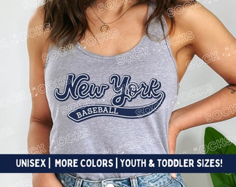 New York Yankees Tank Top | Unisex New York Yankees Tank | Retro Style Sleeveless Yankees Shirt