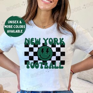 Groovy Jets Smiley Face Shirt, Retro Jets Football Shirt, Vintage New York Football Shirt, New York Jets Shirt