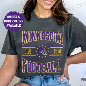 Vintage Minnesota Vikings Shirt, Retro Minnesota Vikings Tee Shirt, Comfort Colors Vikings Shirt, Oversized Vikings T Shirt
