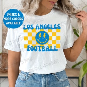Groovy Chargers Smiley Face Shirt, Retro Chargers Football Shirt, Vintage Los Angeles Football Shirt, Los Angeles Chargers Shirt
