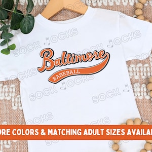 Baltimore Orioles Toddler Shirt | Toddler Orioles Tee | Family Matching Orioles Shirts | Retro Style Baltimore Orioles T-Shirt