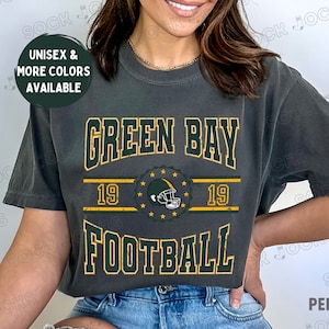 Vintage Green Bay Packers Shirt, Retro Green Bay Packers Tee Shirt, Comfort Colors Packers Shirt, Oversized Packers T Shirt