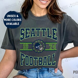 Vintage Seattle Seahawks Shirt, Retro Seattle Seahawks Tee Shirt, Comfort Colors Seahawks Shirt, Oversized Seahawks T Shirt