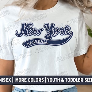 New York Yankees Shirt | Retro Style New York Baseball Shirt | Women&#39;s Yankees Shirt | Yankees Baseball T-Shirt
