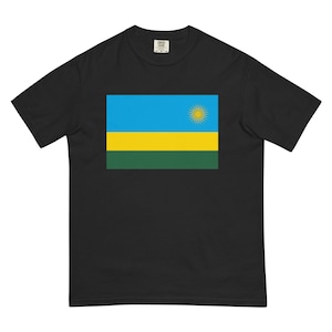 Rwanda Flag Shirt | Proud Rwandan Heritage Tee | African National Pride T-Shirt | Kigali Souvenir Apparel | Rwandan Gift Idea