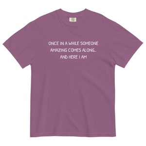Once In A While Someone Amazing Comes Along And Here I Am Apparel Unisex T-shirt