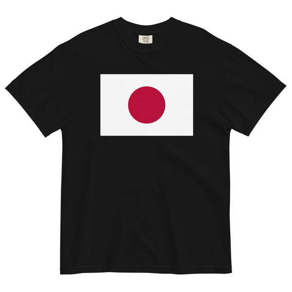 Japan Flag T-Shirt | Unisex Premium Heavyweight Tee | National Emblem & Patriotic Apparel