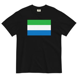 Sierra Leonean Flag Shirt Vintage Made In Sierra Leone Gift Sierra Leonean Flag Shirt Vintage Made In Sierra Leone Gift