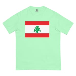 Camiseta con la bandera del Líbano: Camiseta vintage del orgullo libanés