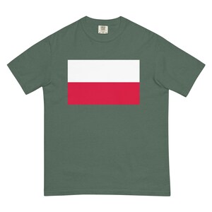 Camiseta com a bandeira da Polônia | Camiseta com a bandeira polonesa | Roupa patriótica da bandeira polonesa | Presente de orgulho polonês | Camiseta nacional exclusiva da Polônia
