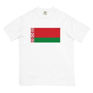 Belarus Flag T-Shirt – Unisex Garment-Dyed Heavyweight Tee for Belarusian Pride & Heritage