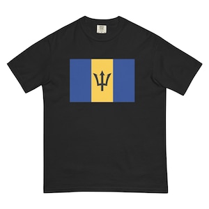 Barbados Flag T-Shirt – Soft, Durable Unisex Tee for Bajan Pride & Heritage Vintage