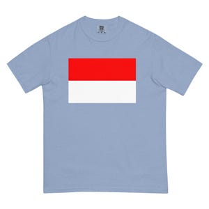 Indonesia Flag T-Shirt | Unisex Premium Heavyweight Tee | National Emblem & Patriotic Apparel