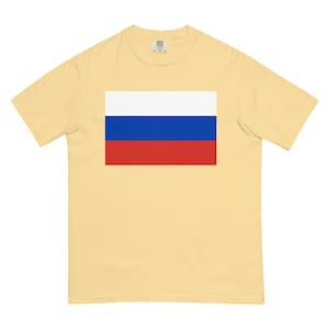 Russia Flag Shirt | Patriotic Tricolor Tee | Russian Heritage T-Shirt | Vintage National Pride Design | Unisex Cotton Apparel