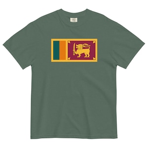 Sri Lanka Flag Shirt | Vintage Ceylon Pride Tee | Patriotic Sri Lankan Heritage T-Shirt | National Lion Flag Souvenir Gift Apparel