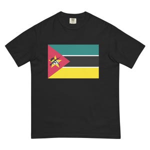Mozambique Flag T-Shirt – Patriotic Red, Green, and Yellow Design – Mozambican Heritage Gift – Unique Unisex Tee –Travel Souvenir Apparel