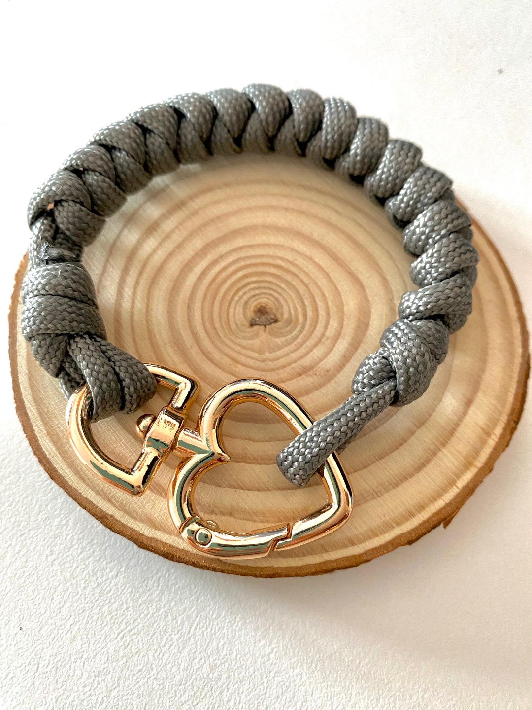 Paracord Heart Closure Bracelet Etsy