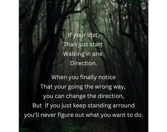 Fine Art Poster, If your lost