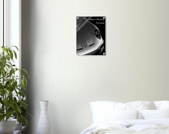 Acrylic Print with a Porsche