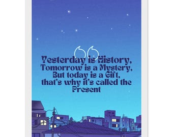 Classic Semi-Glossy Paper Wooden Framed Poster