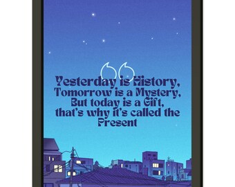 Classic Semi-Glossy Paper Metal Framed Poster