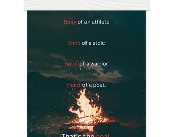 Premium Matte Paper Poster with Hanger: That's the Goal.