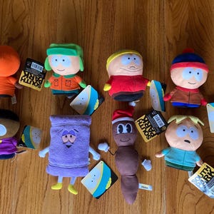 South Park Plush Lot Stan Kyle Cartman Kenny Token Butters Mr Hankey Towelie Comedy Central Toy Factory 2020 2014