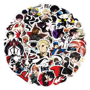 Persona 5 Sticker  Stickers | Stickers Art Sticker Artwork Decal Gift for Home Decor Laptop Sticker Skateboard Retro Portrait Anime