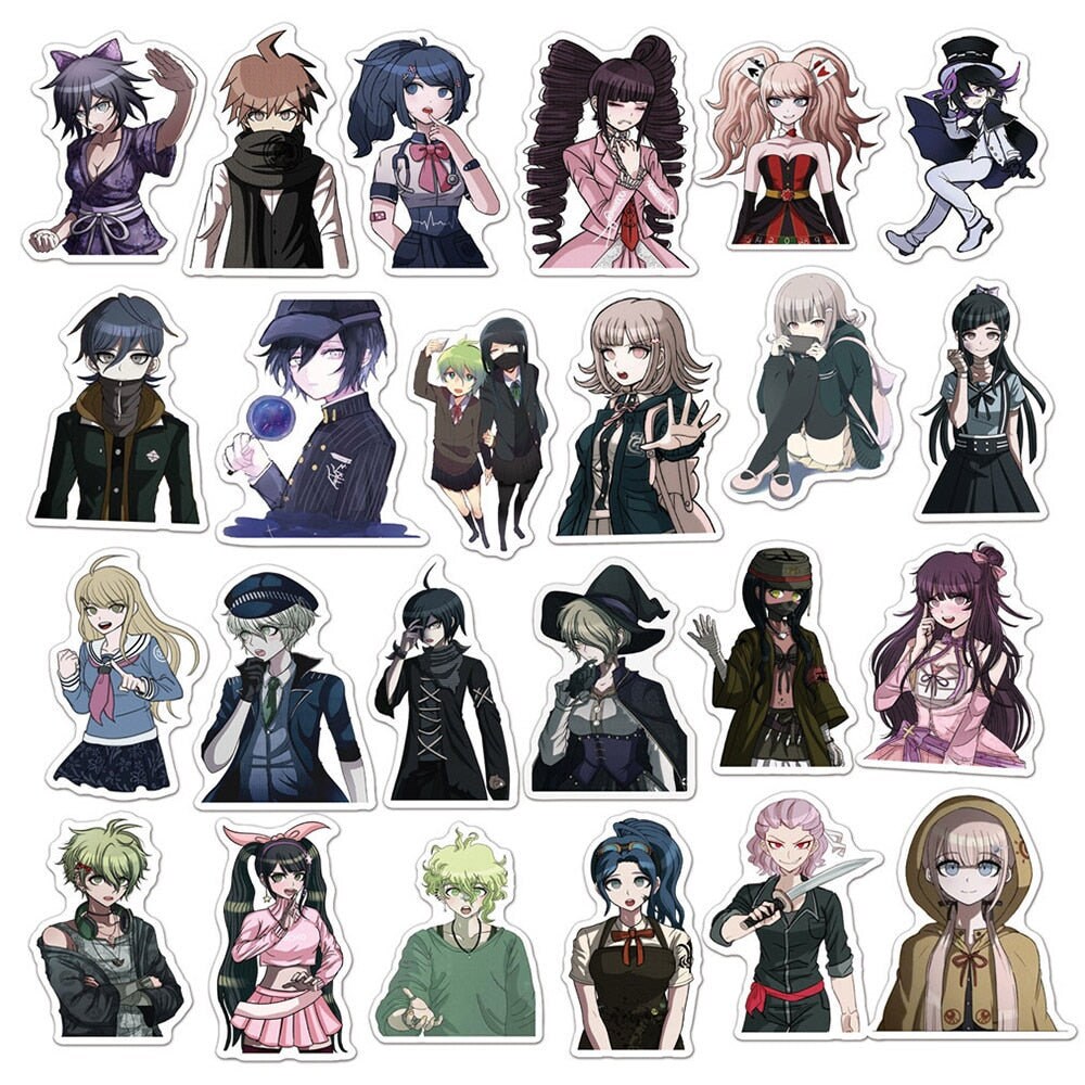Danganronpa Sticker Anime Poster Stickers Stickers Art Sticker Artwork ...