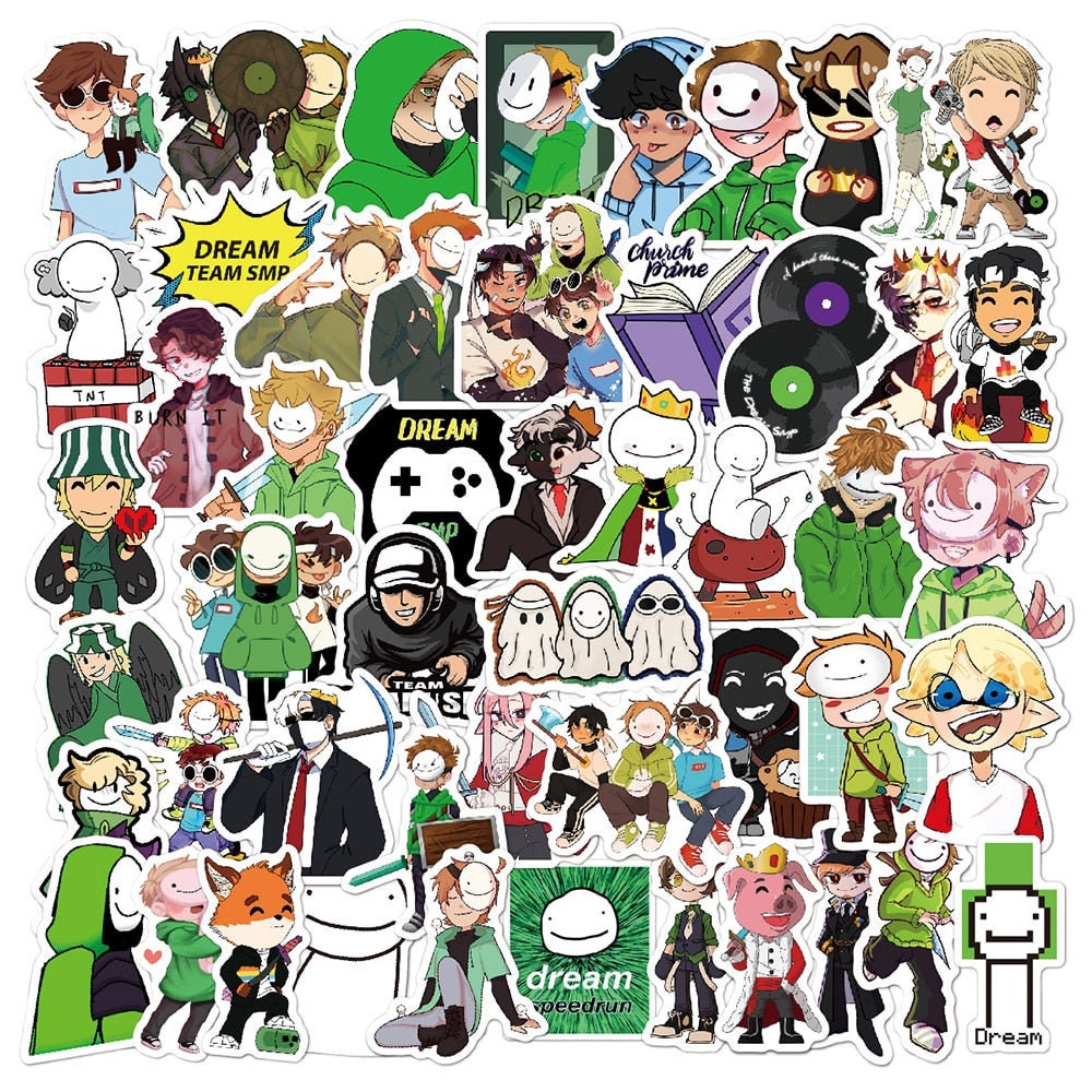 The Dream SMP Stickers, Decals - DSMP, Sapnap, Minecraft, Dream