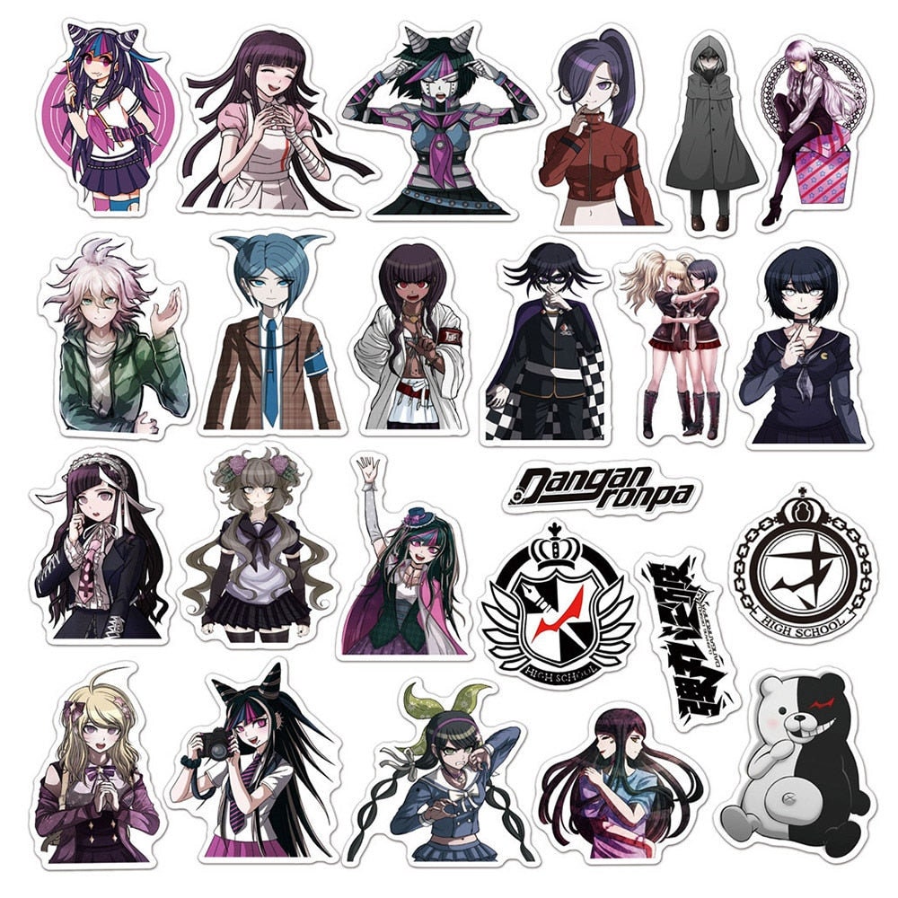 Danganronpa Sticker Anime Poster Stickers Stickers Art Sticker Artwork ...