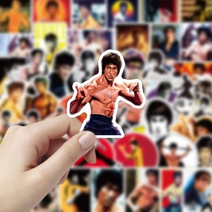 Bruce Lee Sticker  Stickers | Stickers Art Sticker Artwork Decal Gift for Home Decor Laptop Sticker Skateboard Retro Portrait Anime