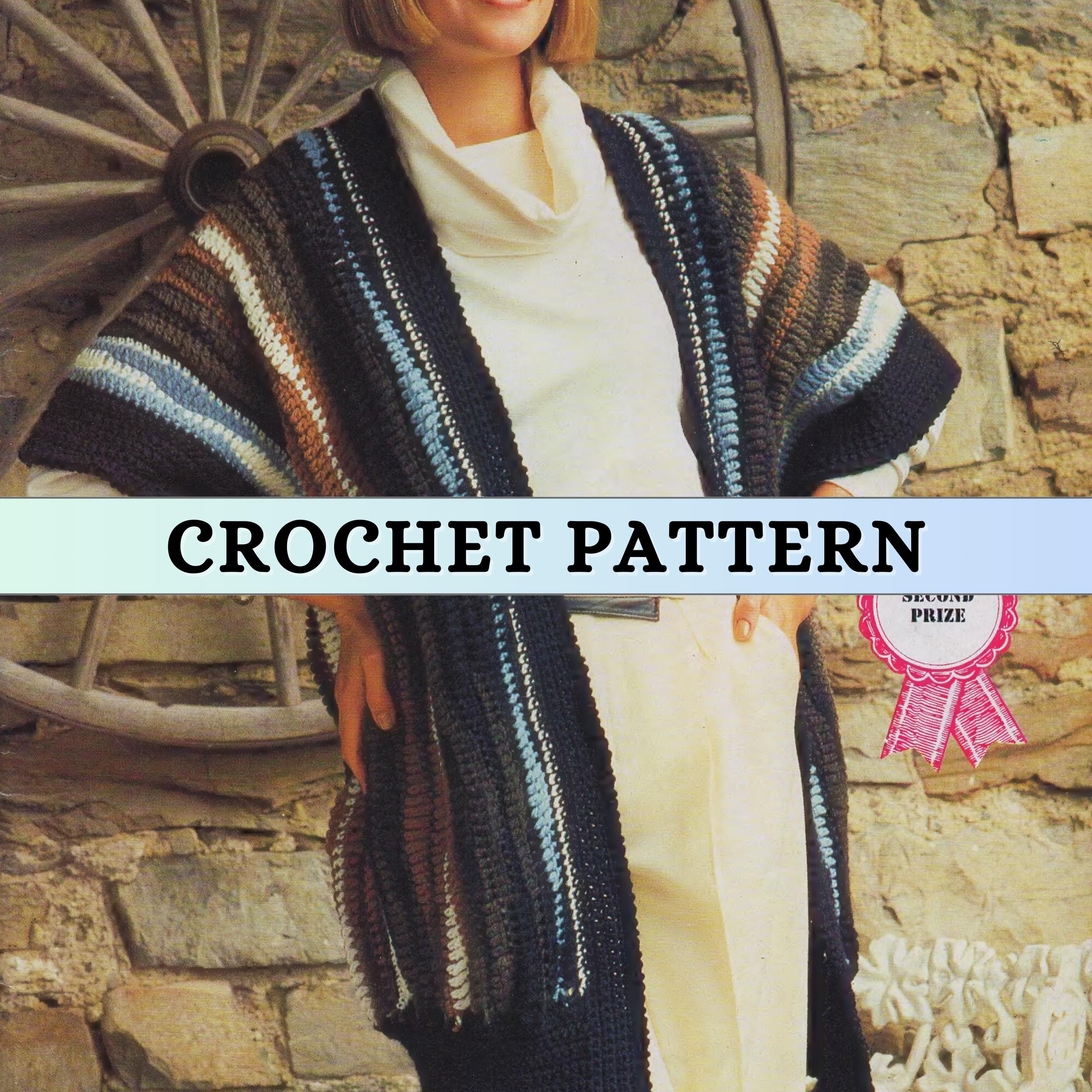 Slouchy Oversized Colorwork Sweater Coat