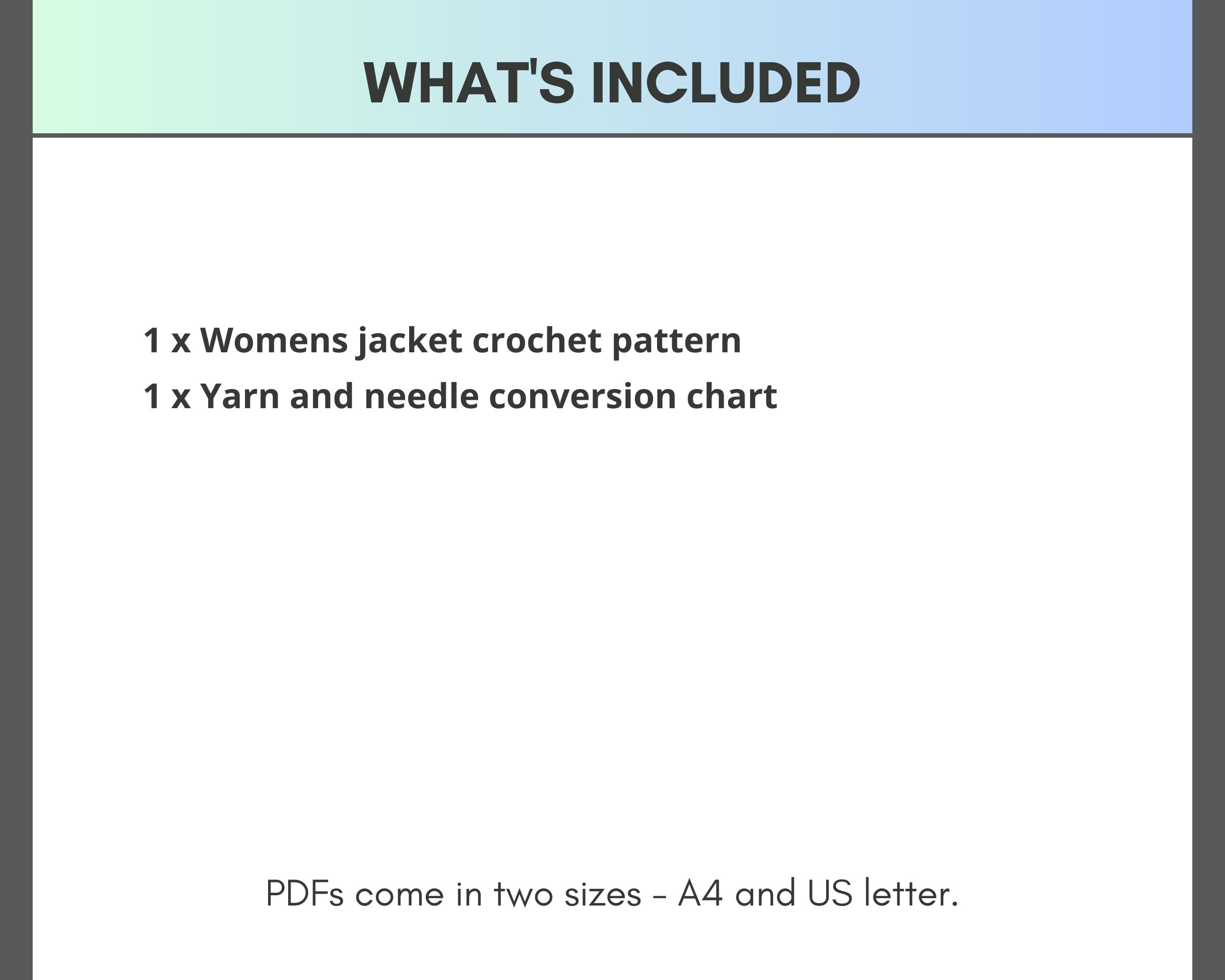 Bomber Jacket Crochet Pattern Womens Adult Crochet Cardigan Pattern ...
