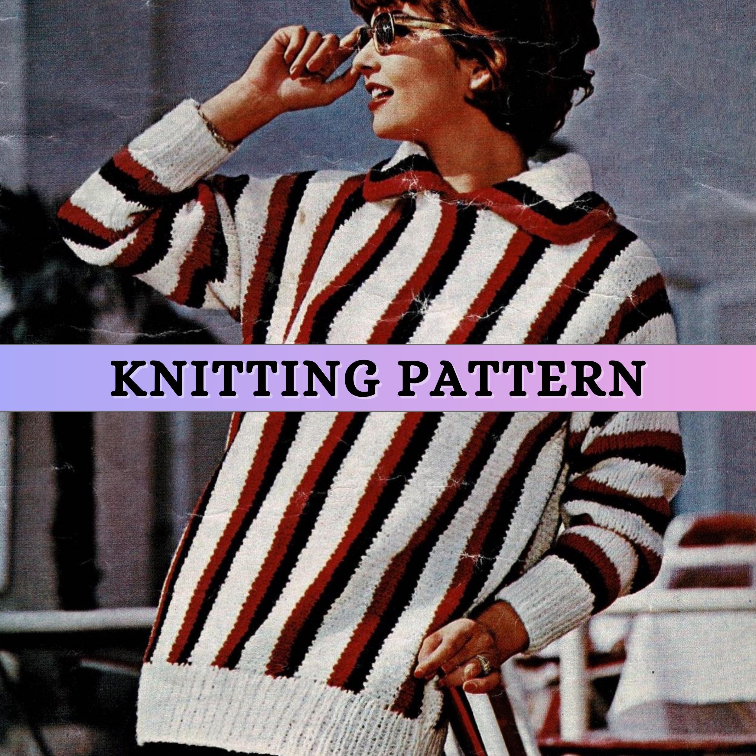 50s Striped Sweater - Etsy