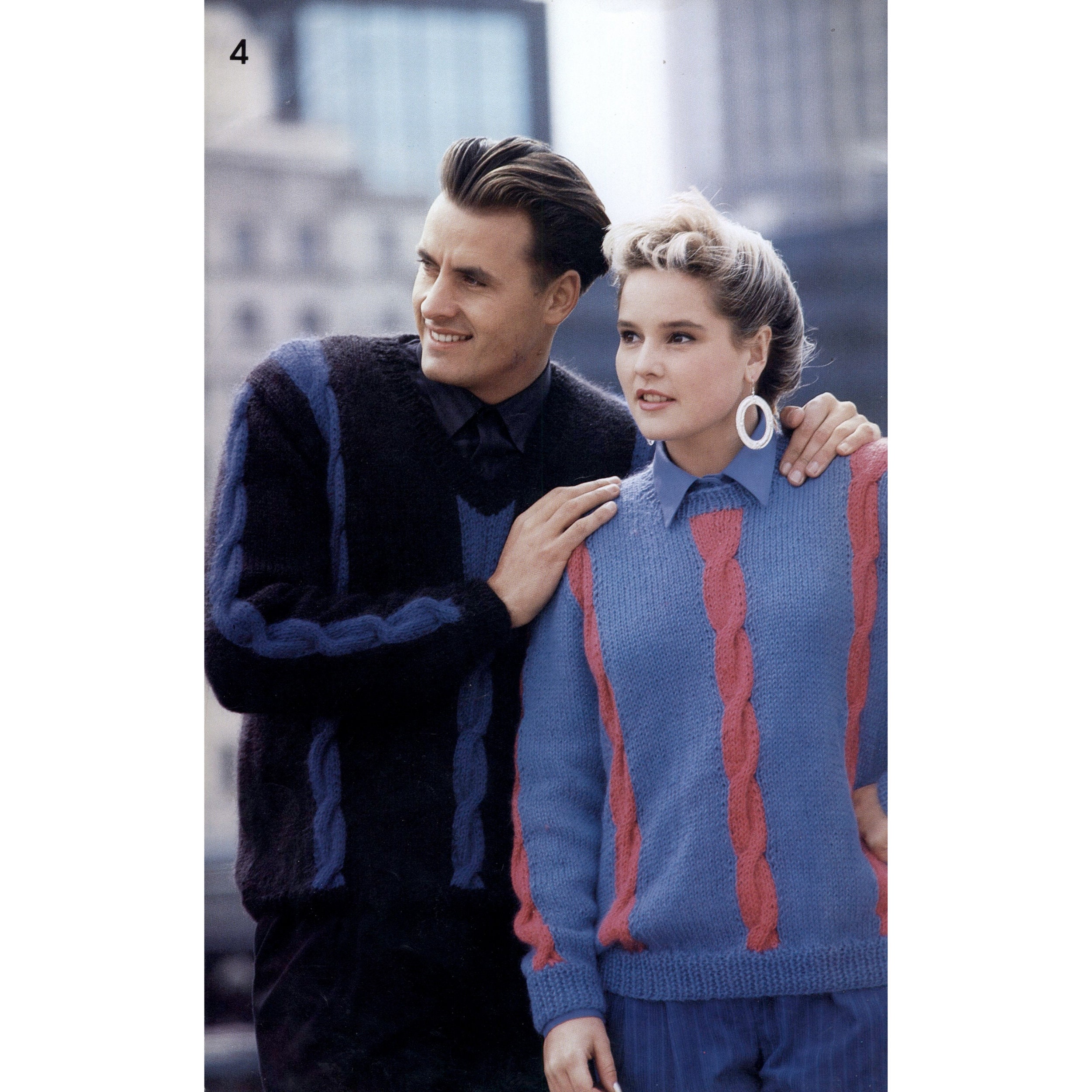 【NOIAGO】男女兼用 LOGO PRINTING PULLOVER KNIT (3 COLORS) Color Block Knit Style: 30-824022US - LINDBERGH