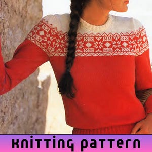 Pull shetland jacquard deals