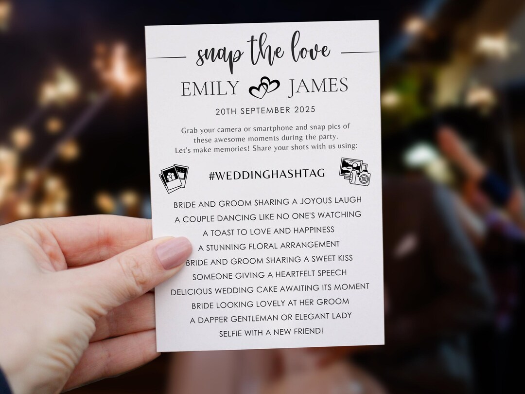 Wedding I Spy Photo Hunt Game, Wedding Paper Fun Games, Printable and