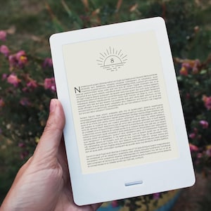 Sunset Chapter Number Set - Chapter Graphics for Self Published Novels and eBooks - Decorative Headers - KDP