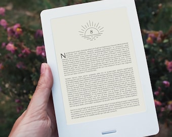 Sunset Chapter Number Set - Chapter Graphics for Self Published Novels and eBooks - Decorative Headers - KDP