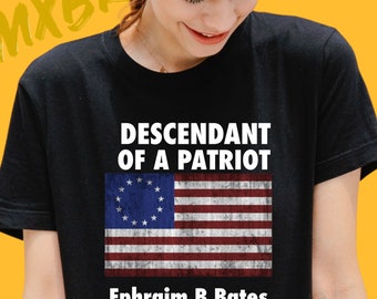 American Revolution Customized Descendant of a Patriot  MXBR T-Shirt (Unisex)