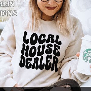 Lokaler Haushändler Realtor SVG PNG - Hippie geschnitten Datei - Real Realty SVG - Realtor Era svg - Home Girl svg - Boss Babe svg - Boho Retro T-Shirt svg