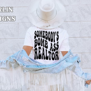 Jemandes Bombe Realtor SVG PNG, Hippie SVG, Grundbesitz SVG, ich bin Ihr Home Girl, Lokaler Haushändler svg, trendige Shirt Sublimationsdesigns