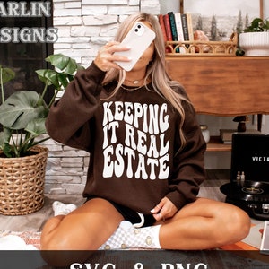 Es halten Real Realty Realtor SVG PNG, Hippie geschnitten Datei, Grundbesitz SVG, I'm your Home Girl, Haushändler svg, trendige Shirt Sublimationsdesigns
