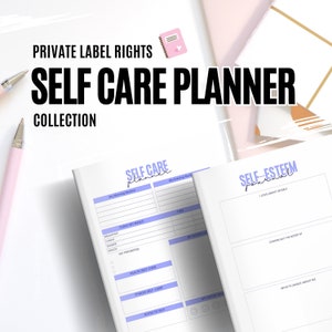 PLR Planner Self Care Themed for Commercial Use • PLR Journals for Resell • PLR Coloring Pages, Affirmations, Private Label Activity Books
