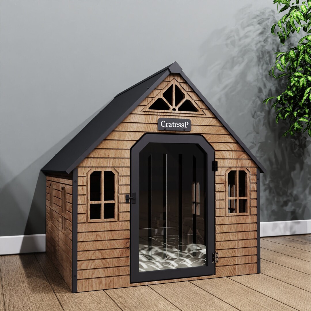 Waigg Kii Hundehaus Plüsch | Faltbare Haustierhöhle | Für Katzen & Kleine Hunde